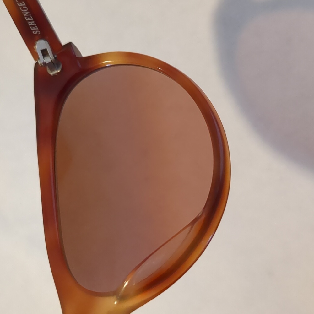 Vintage Women's Brown Tortoise Shell Serengeti Drivers Sun Glasses - Picture 8 of 14